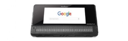 Tableta con teclado braille y lnea braille de 18 caracteres