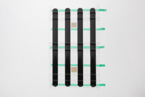 Kit de plantilla de 4 lamas de color negro