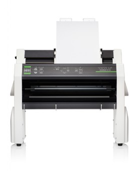 Frontal impresora con  papel D3